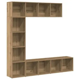 regaly-na-ksiazki-3-szt-dab-rzemieslniczy-drewno-klejone