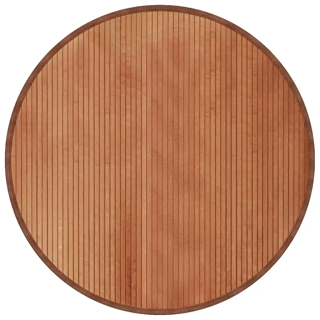 dywan-okragly-brazowy-100-cm-bambusowy