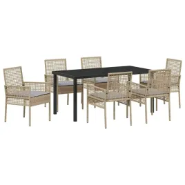 zestaw-do-jadalni-w-ogrodzie-z-poduszka-7-pcs-bezowy-polirattan