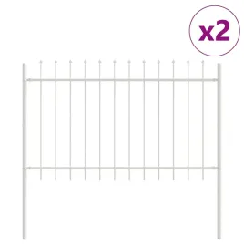 ogrodzenie-ogrodowe-bialy-3-4-x-1-m-stal-malowana-proszkowo