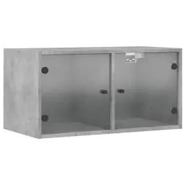 szafka-wiszaca-szklane-drzwi-szarosc-betonu-685x37x35-cm