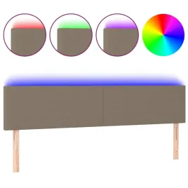 zaglowek-do-lozka-z-led-taupe-180x5x78-88-cm-tkanina