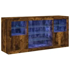 szafka-z-oswietleniem-led-przydymiony-dab-1425x37x67-cm