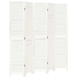 parawan-pokojowy-5-panelowy-bialy-lite-drewno-paulowni