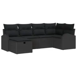 zestaw-sof-na-ogrod-z-poduszka-6-pcs-czarny-polirattan