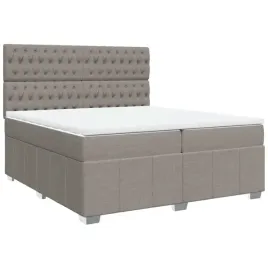 lozko-kontynentalne-z-materacem-taupe-tkanina-200x200-cm