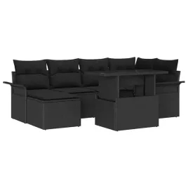 zestaw-sof-na-ogrod-z-poduszka-7-pcs-czarny-polirattan