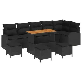 zestaw-sof-na-ogrod-z-poduszka-10-pcs-czarny-polirattan