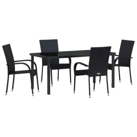 zestaw-do-jadalni-w-ogrodzie-5-pcs-czarny-polirattan
