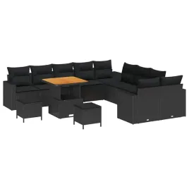 zestaw-sof-na-ogrod-13-pcs-czarny-polirattan