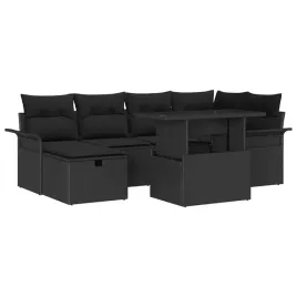 zestaw-sof-na-ogrod-z-poduszka-7-pcs-czarny-polirattan