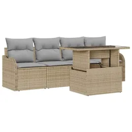 zestaw-sof-na-ogrod-5-pcs-bezowy-100-x-55-x-73-cm-polirattan