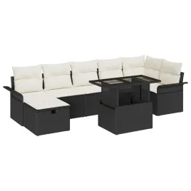zestaw-sof-na-ogrod-z-poduszka-8-pcs-czarny-polirattan