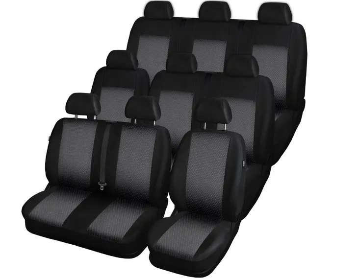 POKROWCE SZYTE na MIARĘ do OPEL VIVARO A RENAULT TRAFIC II 9 osób 2001-2014