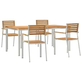 zestawdojedzeniawogrodzie-5-pcs-brazowy-drewnotekowe