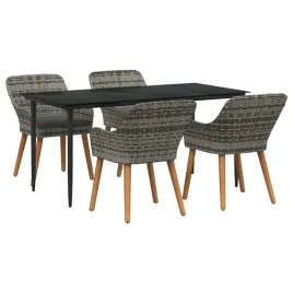 zestaw-do-jadalni-w-ogrodzie-z-poduszka-5-pcs-szary-polirattan