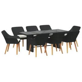 zestaw-do-jadalni-w-ogrodzie-z-poduszka-9-pcs-czarny-polirattan