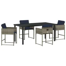 zestaw-do-jadalni-w-ogrodzie-z-poduszka-5-pcs-szary-polirattan