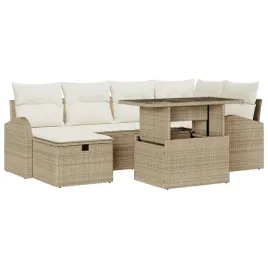 zestaw-sof-na-ogrod-z-poduszka-7-pcs-bezowy-polirattan
