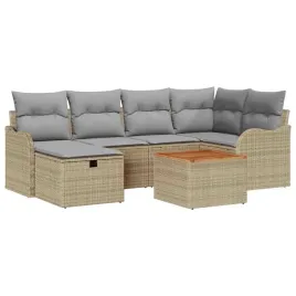 zestaw-sof-na-ogrod-z-poduszka-7-pcs-bezowy-polirattan