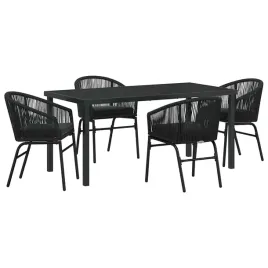 zestaw-do-jadalni-w-ogrodzie-5-pcs-czarny-polirattan