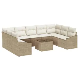 zestaw-do-jadalni-w-ogrodzie-z-poduszka-10-pcs-bezowy-i-kremowy