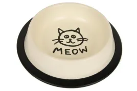 elegancka-metalowa-miska-dla-kota-meow-024l-kremowa