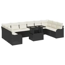 zestaw-sof-na-ogrod-z-poduszka-11-pcs-czarny-polirattan