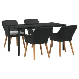 zestaw-do-jadalni-w-ogrodzie-z-poduszka-5-pcs-czarny-polirattan