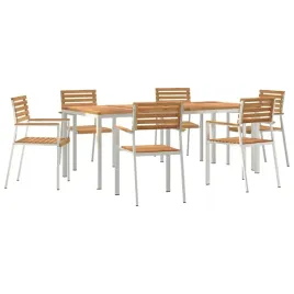 zestawdojedzeniawogrodzie-7-pcs-brazowy-drewnotekowe