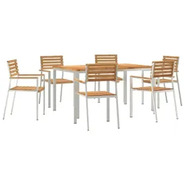 zestawdojedzeniawogrodzie-7-pcs-brazowy-drewnotekowe