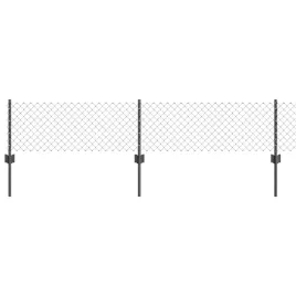 ogrodzenie-z-slupkami-szary-0-4-x-10-m-stal