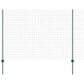 ogrodzenie-z-slupkami-zielony-1-6-x-10-m-stal