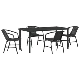 zestaw-do-jadalni-w-ogrodzie-5-pcs-czarny-polirattan