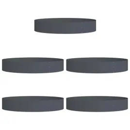donice-ogrodowe-5-pcs-antracyt-120-x-120-x-20-cm-stal