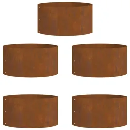 donice-ogrodowe-5-pcs-brazowy-40-x-40-x-20-cm-stal-kortenowska