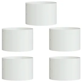 donice-ogrodowe-5-pcs-bialy-30-x-30-x-20-cm-stal