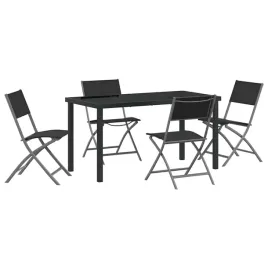 zestaw-do-jadalni-w-ogrodzie-5-pcs-czarny-textilene-i-stal