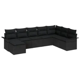 zestaw-sof-na-ogrod-z-poduszka-8-pcs-czarny-polirattan