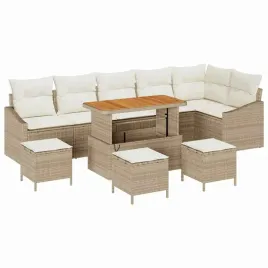 zestaw-sof-na-ogrod-z-poduszka-10-pcs-bezowy-polirattan