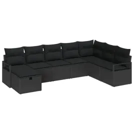 zestaw-sof-na-ogrod-8-pcs-czarny-polirattan