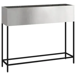 podwyzszona-doniczka-ogrodowa-srebrny-100-x-26-x-82-cm