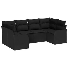 zestaw-sof-na-ogrod-z-poduszka-6-pcs-czarny-polirattan