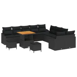 zestaw-sof-na-ogrod-z-poduszka-13-pcs-czarny-polirattan