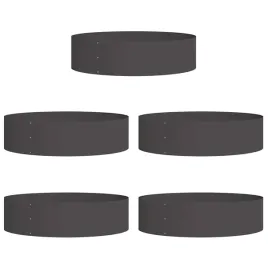 donice-ogrodowe-5-pcs-czarny-80-x-80-x-20-cm-stal