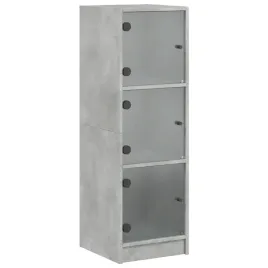 szafka-ze-szklanymi-drzwiami-szarosc-betonu-35x37x109-cm