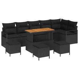 zestaw-sof-na-ogrod-z-poduszka-10-pcs-czarny-polirattan