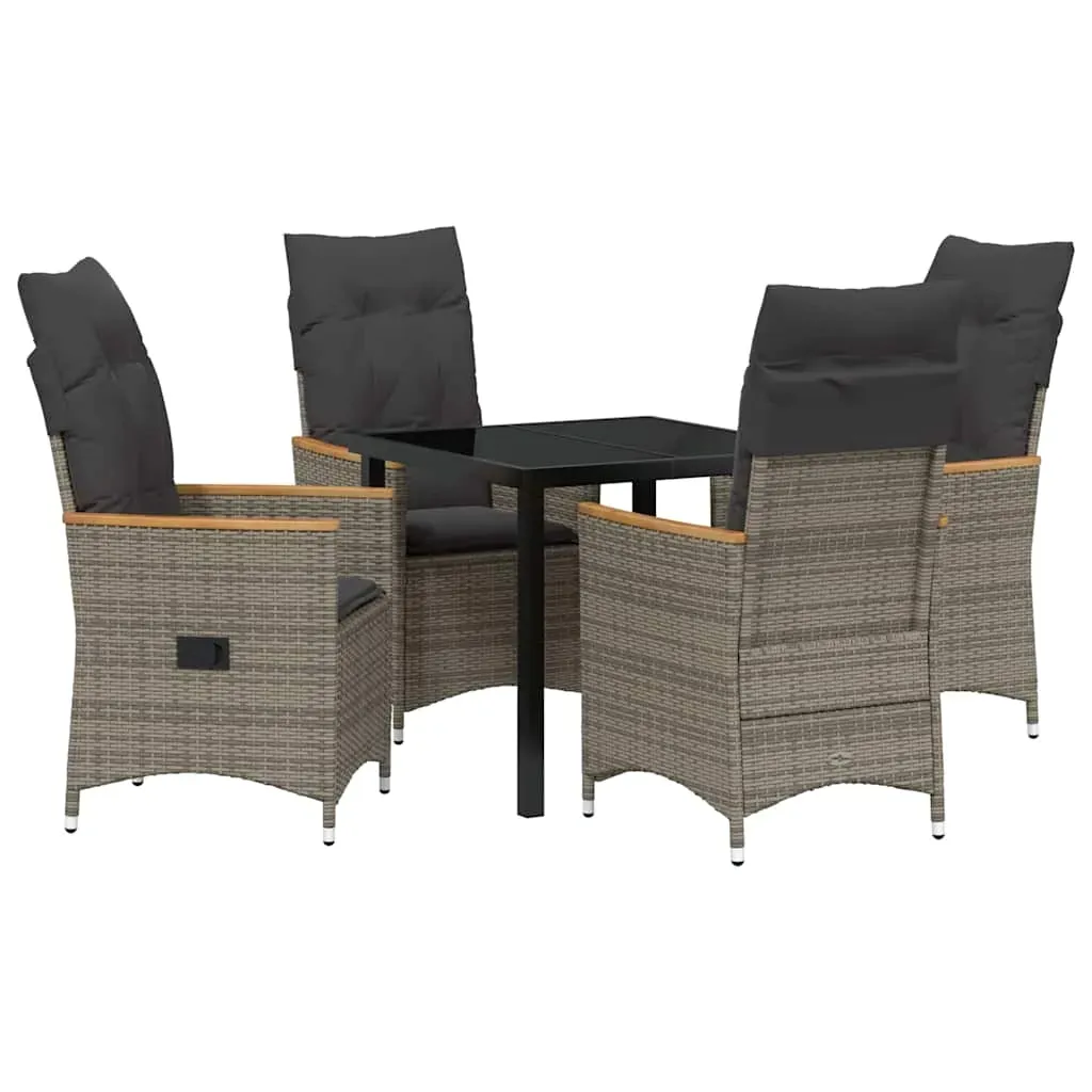 zestaw-do-jadalni-w-ogrodzie-z-poduszka-5-pcs-szary-polirattan-stan-nowy