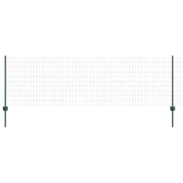 ogrodzenie-z-slupkami-zielony-0-8-x-25-m-stal