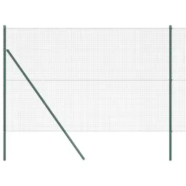 ogrodzenie-z-slupkami-zielony-1-5-x-25-m-stal